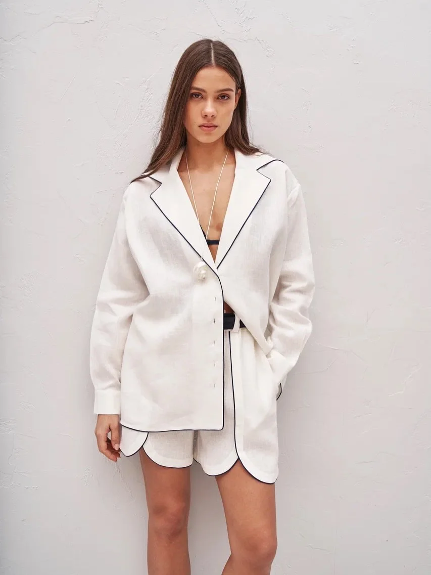 trendy summer to fall outfits 2026 Relaxed Linen Sets for Warm September Days