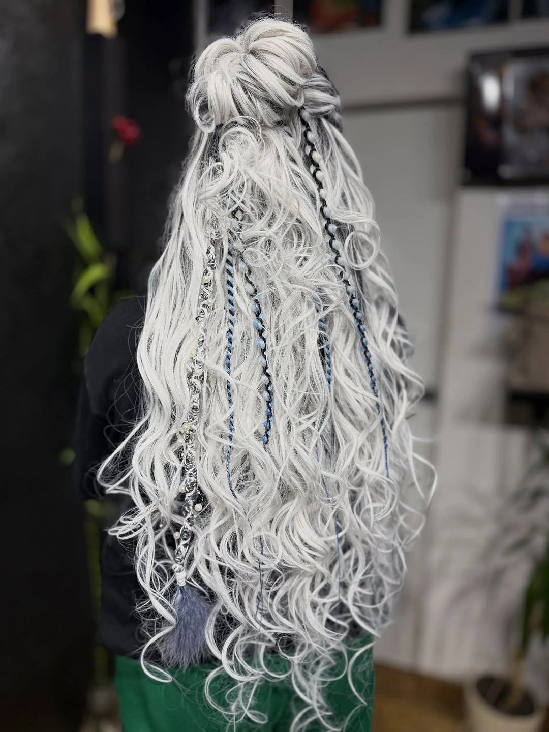 beautiful bora bora braids hairstyle Half-Up Bora Bora Braids With Statement Accessories