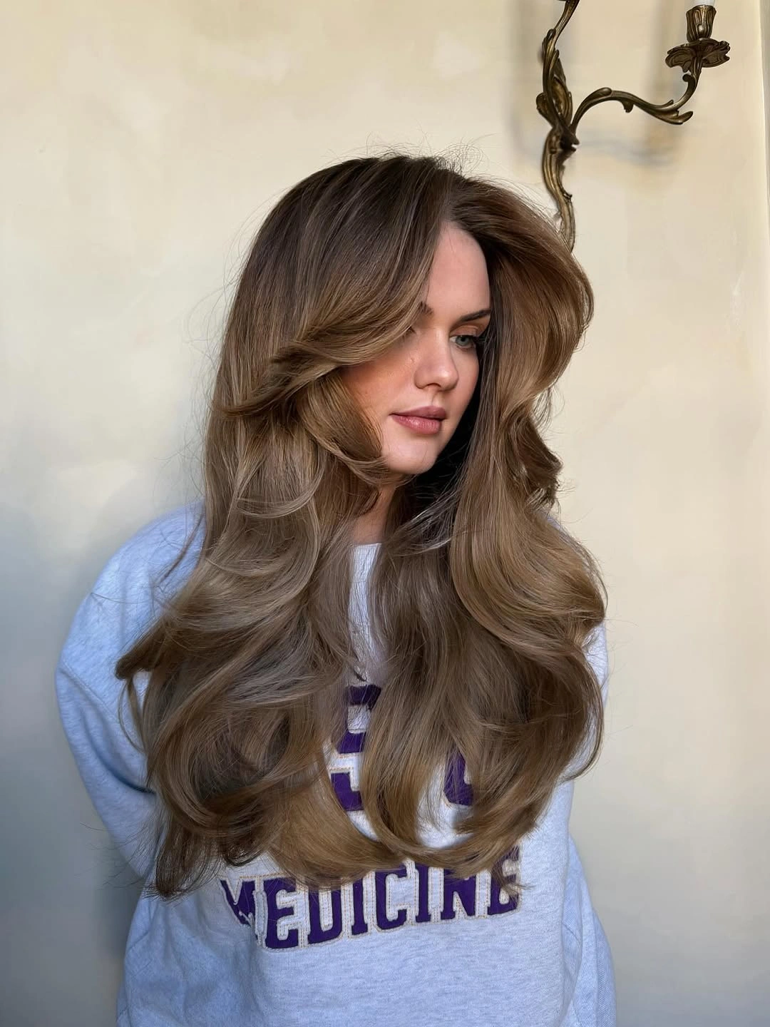 beautiful chestnut brown hair color Soft Mushroom Chestnut With Luxurious Volume