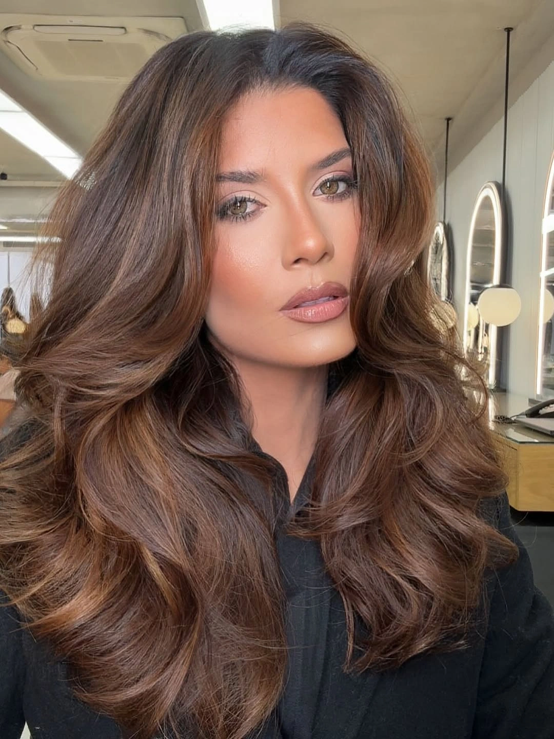 beautiful chestnut brown hair color Voluminous Chocolate Chestnut Layers