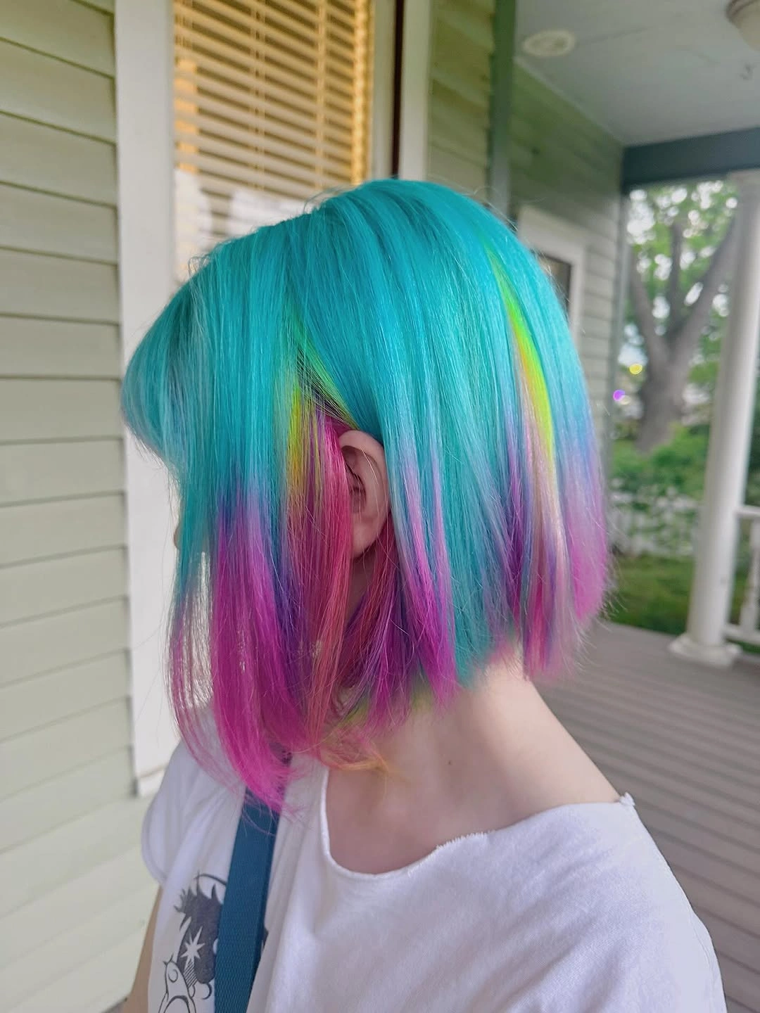 beautiful fall hair colour ideas 2026 Pastel Prism Bob