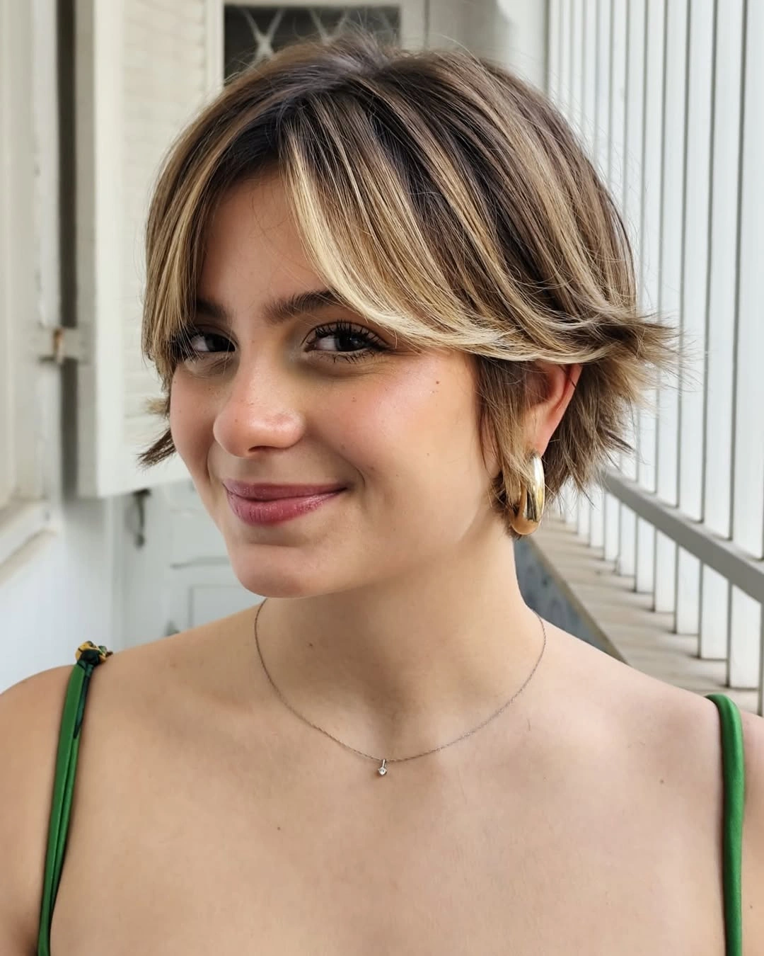 chic bixie haircut Playful Bixie With Curtain Bangs