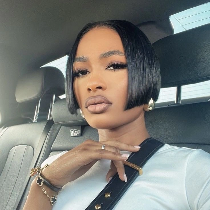 chic bob hairstyles for black women Minimalist French-Inspired Chin-Length Bob