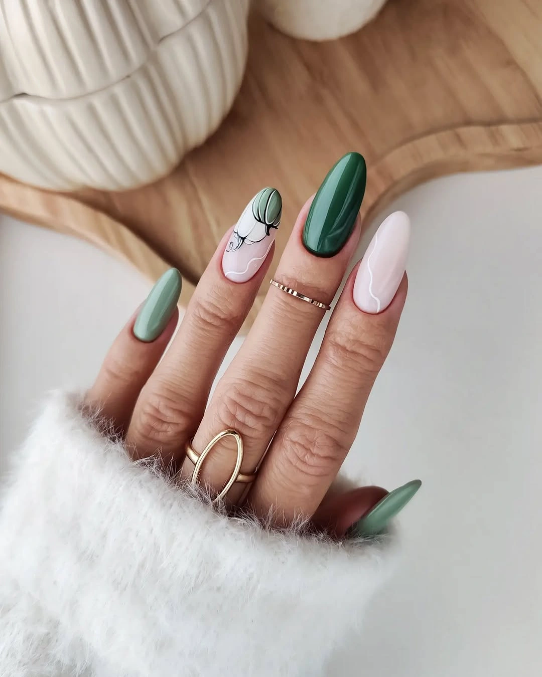 chic september nail art ideas 2026 Muted Sage Green for a Fresh September Refresh