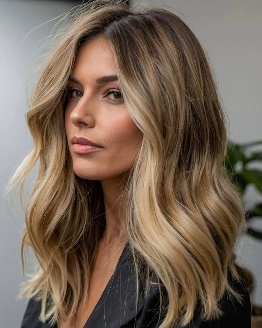 effortless heatless curls hairstyle Soft Shoulder-Length Waves With Bright Face-Framing Pieces
