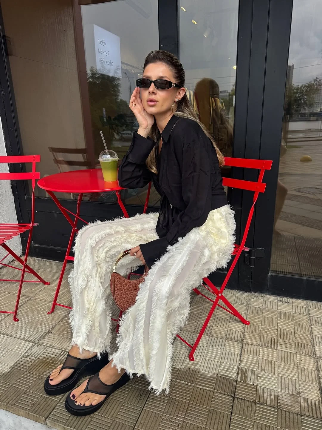 fall brunch outfits 2026 Soft Texture And Monochrome Contrast