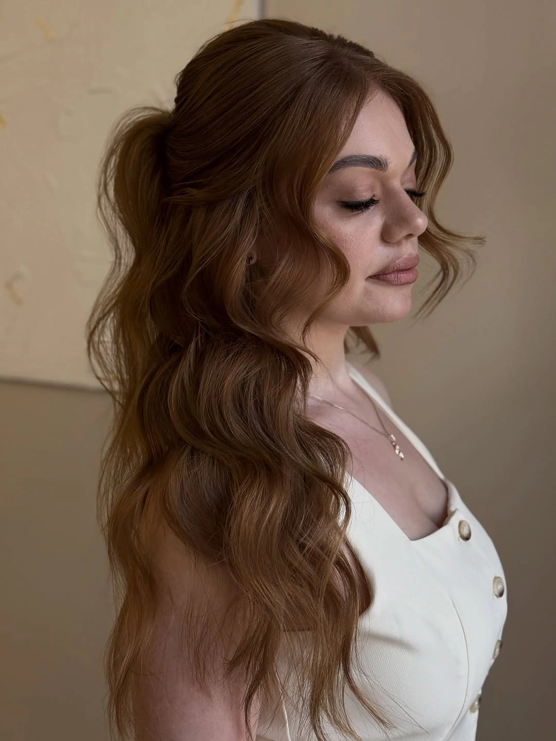 fall hairstyles for long hair 2026 Soft Copper Waves For Everyday Charm