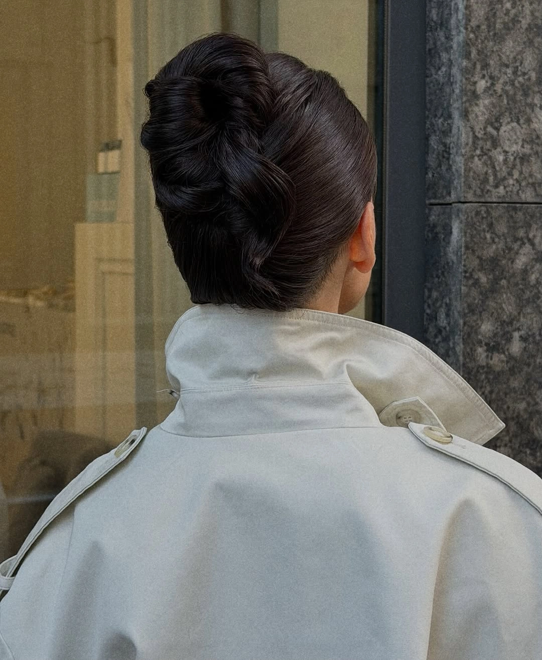 fall hairstyles for office 2026 Twisted Architectural Updo
