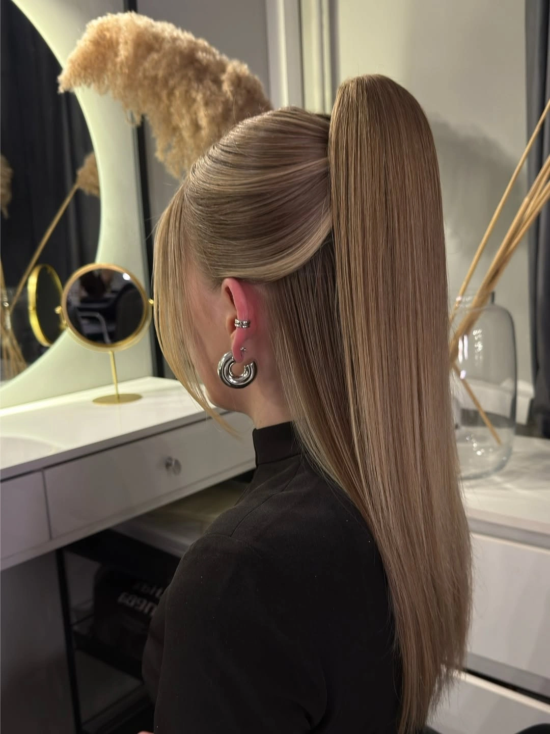 fall hairstyles for wedding guests 2026 Ultra Sleek High Ponytail