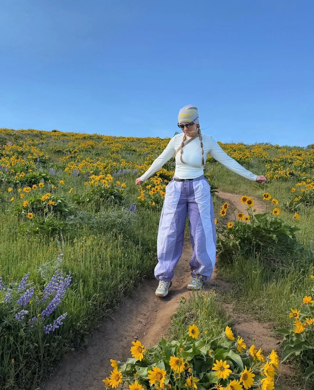 fall hiking outfits 2026 Lavender Hiking Pants with Fresh Autumn Energy