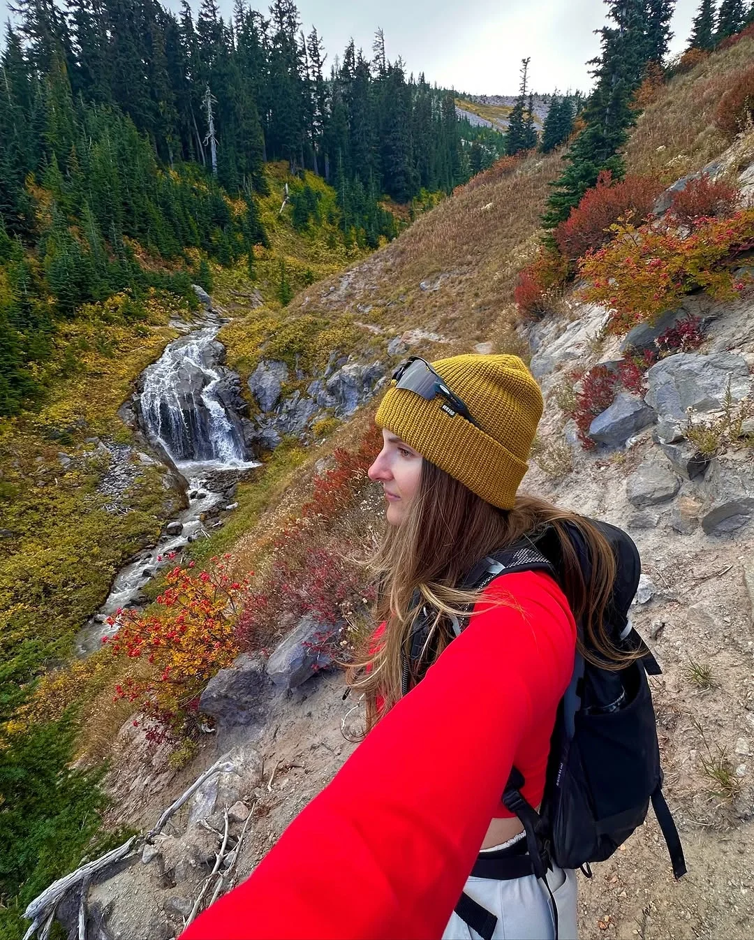 fall hiking outfits 2026 Bold Color For Mountain Adventures