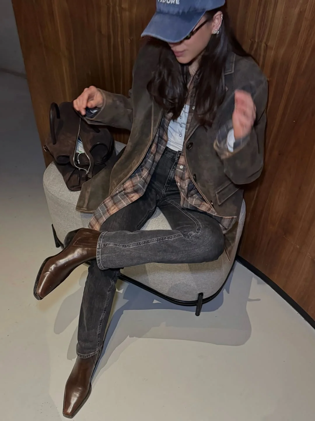 fall outfits with ankle boots 2026 Earth Tone Layers With Brown Leather Boots