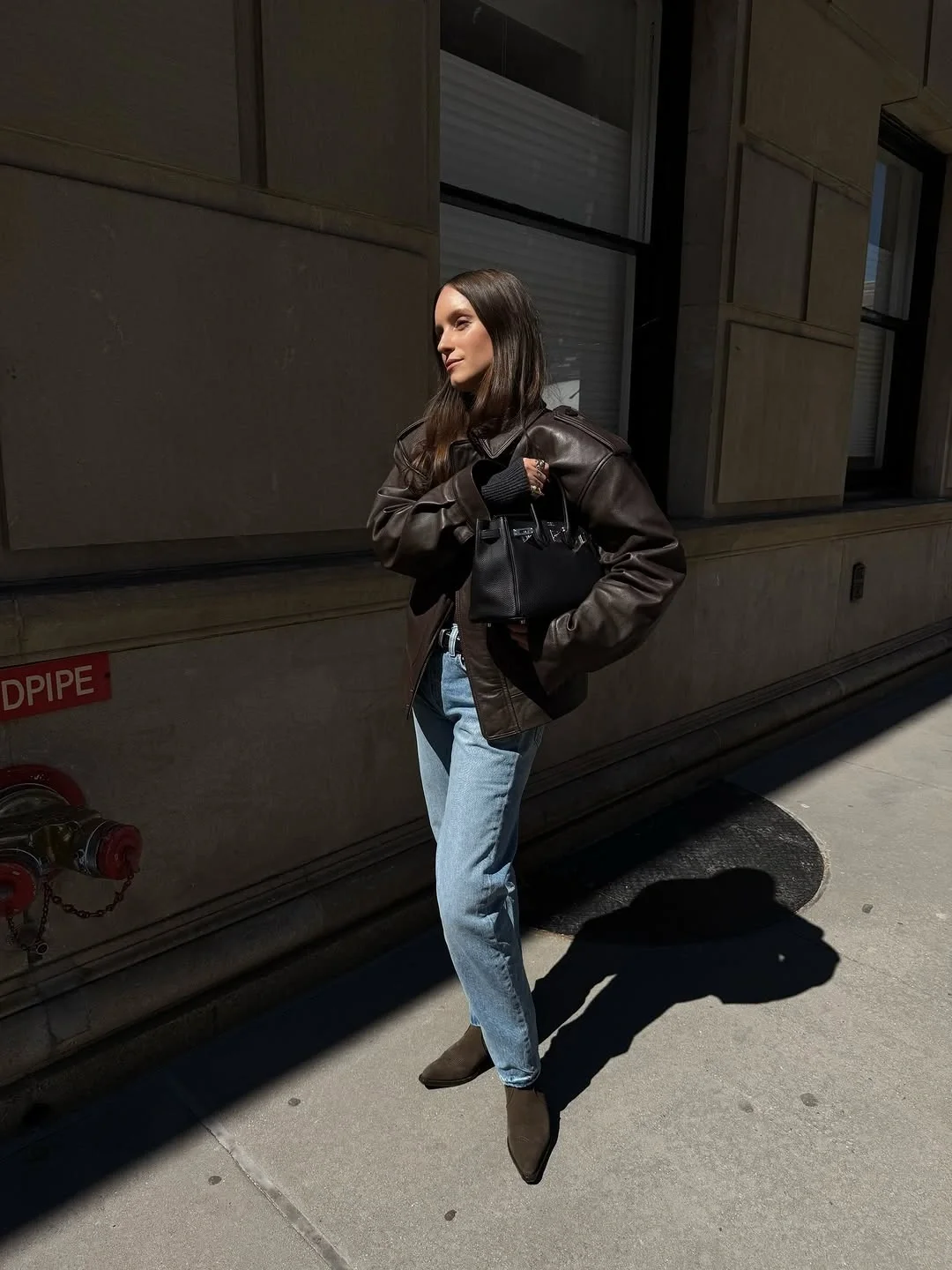 fall outfits with ankle boots 2026 Chocolate Leather and Light Denim for Everyday Fall Style