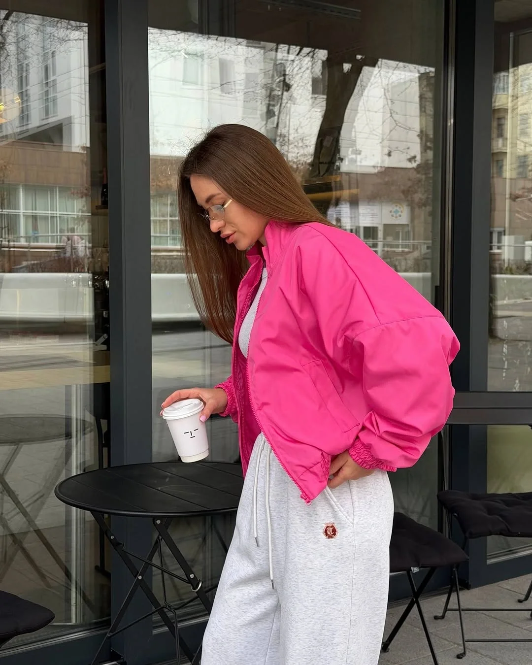fall outfits with bombers 2026 Bright Pink Bombers Make Everyday Basics Feel New
