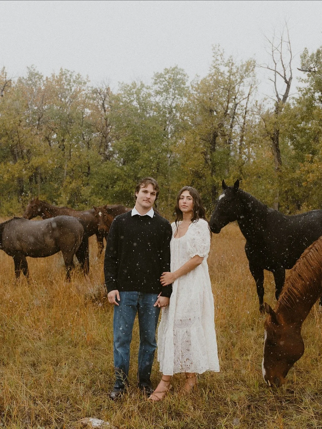 fall photoshoot outfits 2026 Soft Neutrals For Romantic Couples