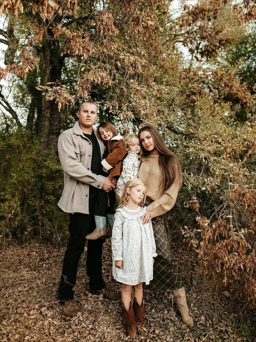 fall photoshoot outfits 2026 Warm Earth Tones For Timeless Family Portraits
