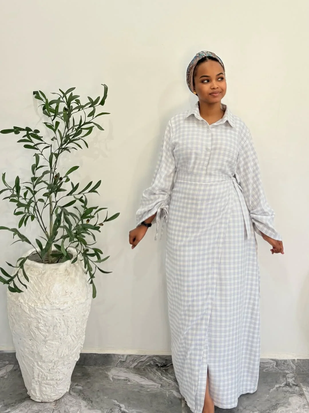 fall shirt dress outfit 2026 Subtle Plaid For Quiet Autumn Style