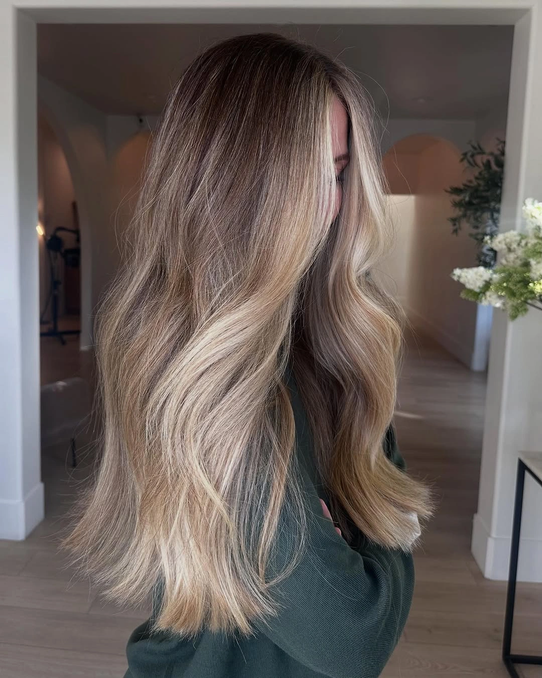 modern hair lowlights: color ideas and inspiration Soft Mushroom Blonde with Seamless Dimensional Lowlights