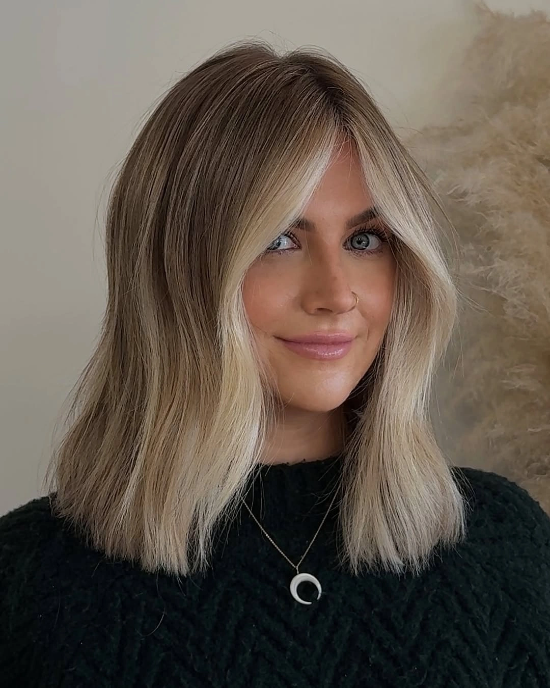 modern hair lowlights color ideas and inspiration Dimensional Bob with Bright Face Framing