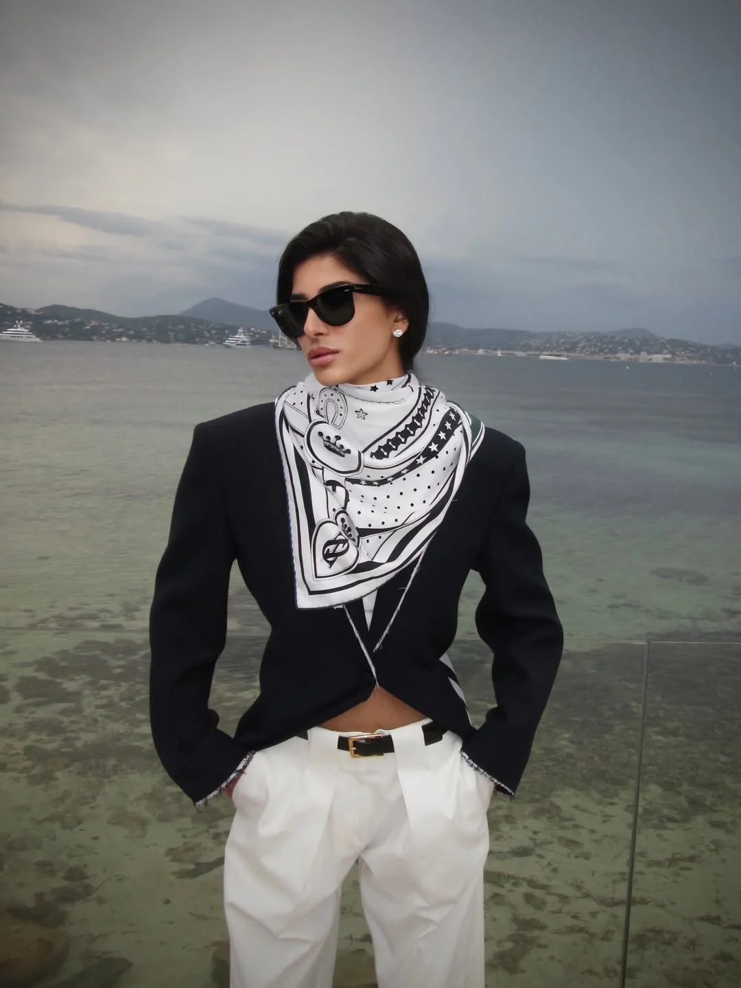 must-have fall outfits for women 2026 European Tailoring With Statement Scarf Styling