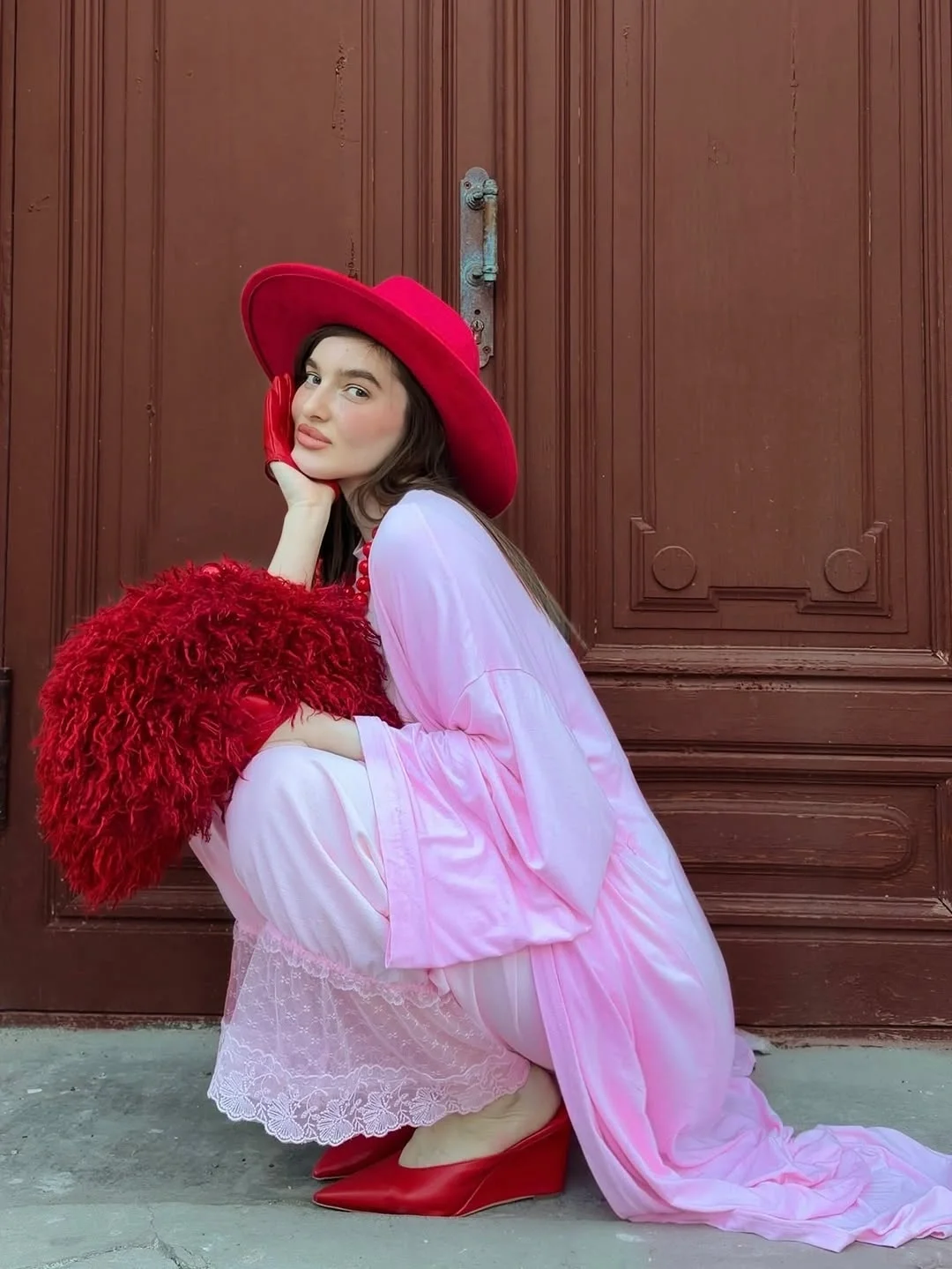must-have fall outfits for women 2026 Romantic Western Glamour With Bold Color Contrast