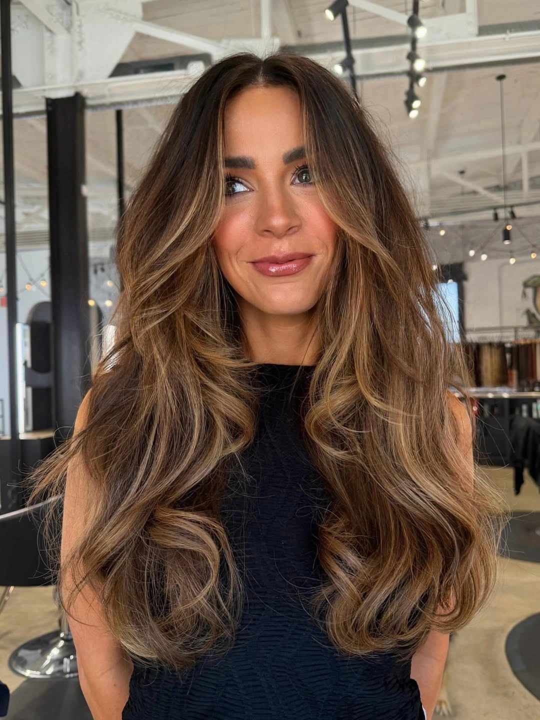 rich fall brunette hair colour 2026 Golden Brunette With Luxe Face Framing