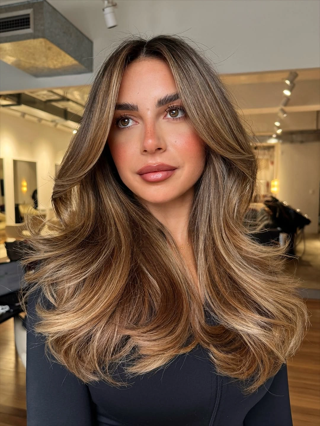 rich fall brunette hair colour 2026 Luxury Mushroom Brunette With Feathered Volume
