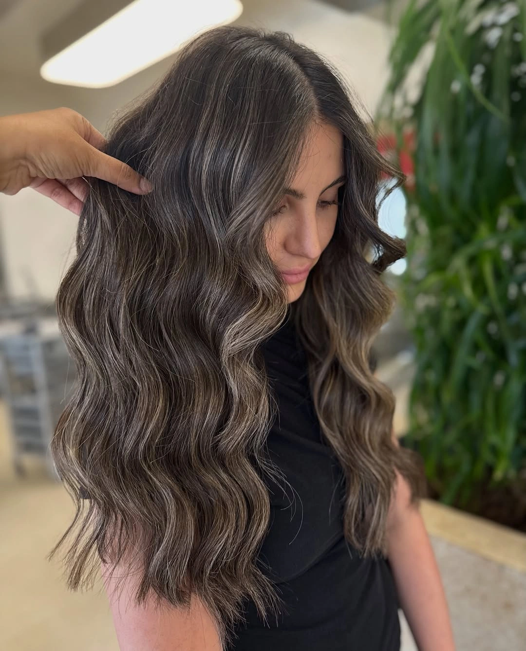 rich fall brunette hair colour 2026 Cool Ash Brunette With Seamless Balayage