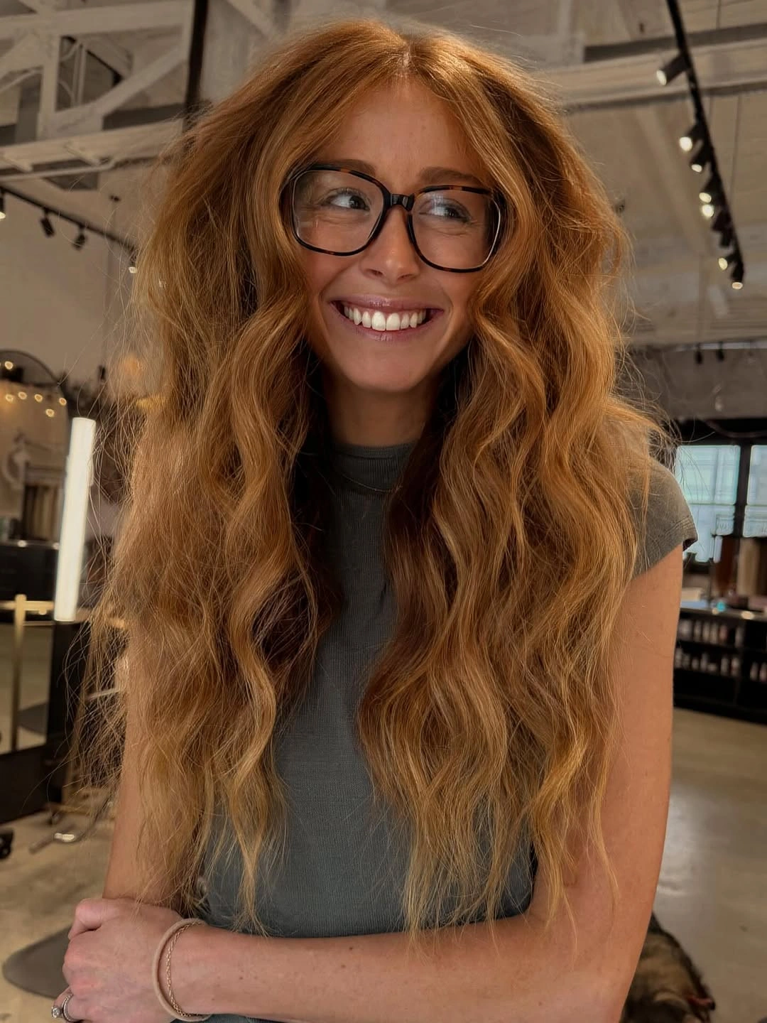 stunning fall blonde hair colour 2026 Warm Copper Blonde Waves With Effortless Texture