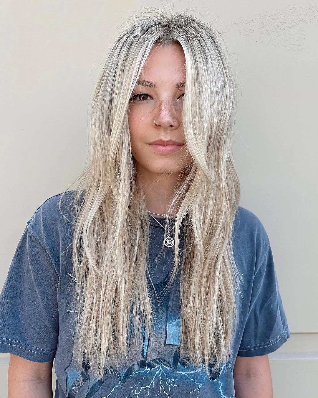 stylish babylights hair ideas Bright Scandinavian Blonde with Airy Face-Framing Babylights