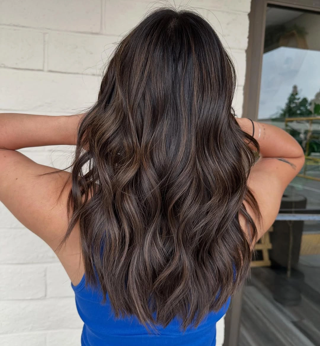 stylish babylights hair ideas Natural Espresso Babylights with Soft Everyday Movement