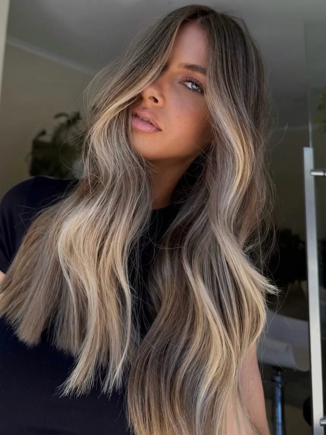 stylish babylights hair ideas Creamy Blonde Ribbons on a Taupe Base