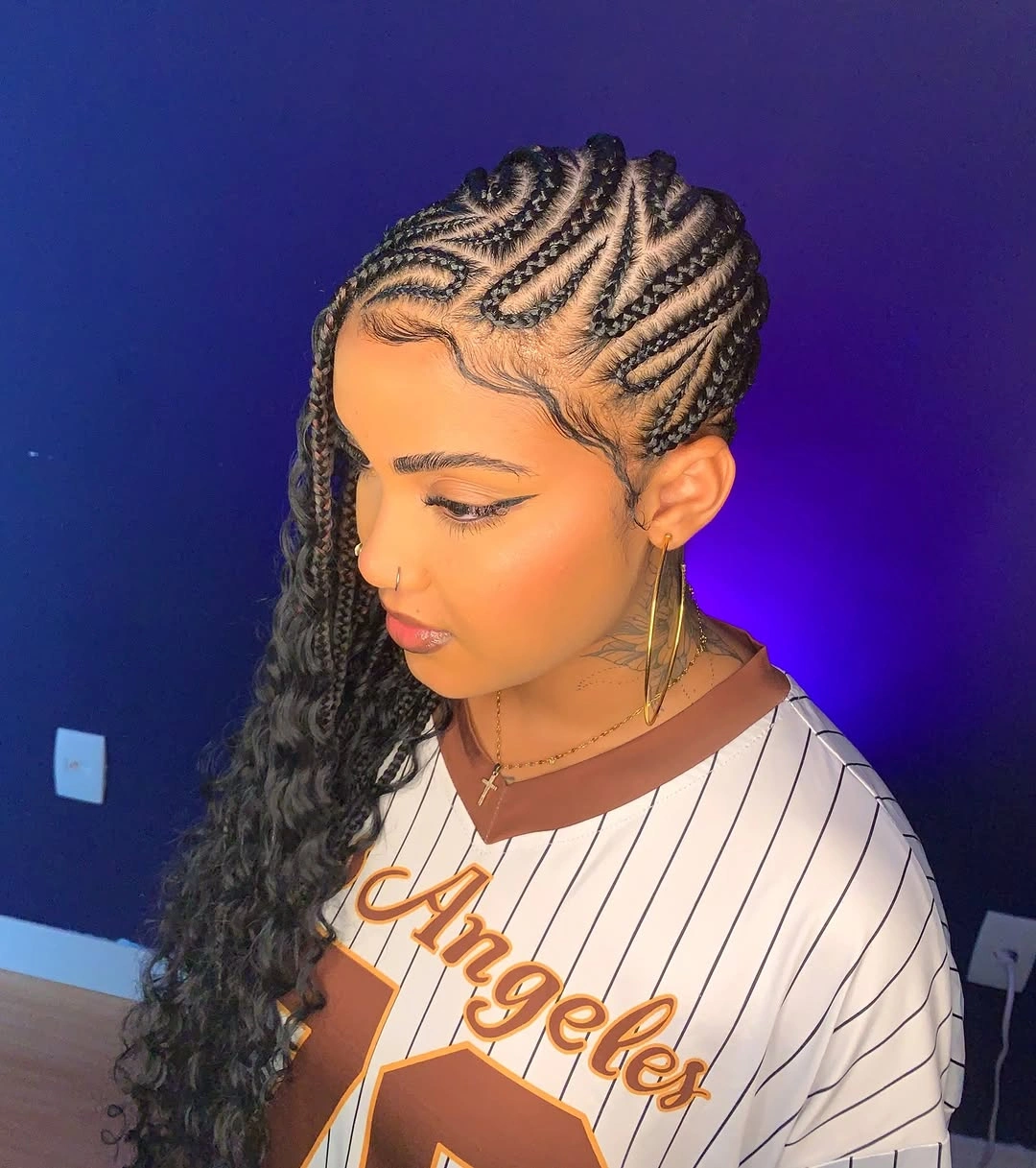 stylish lemonade braid hairstyle Creative Swirls That Give Lemonade Braids a Modern Twist