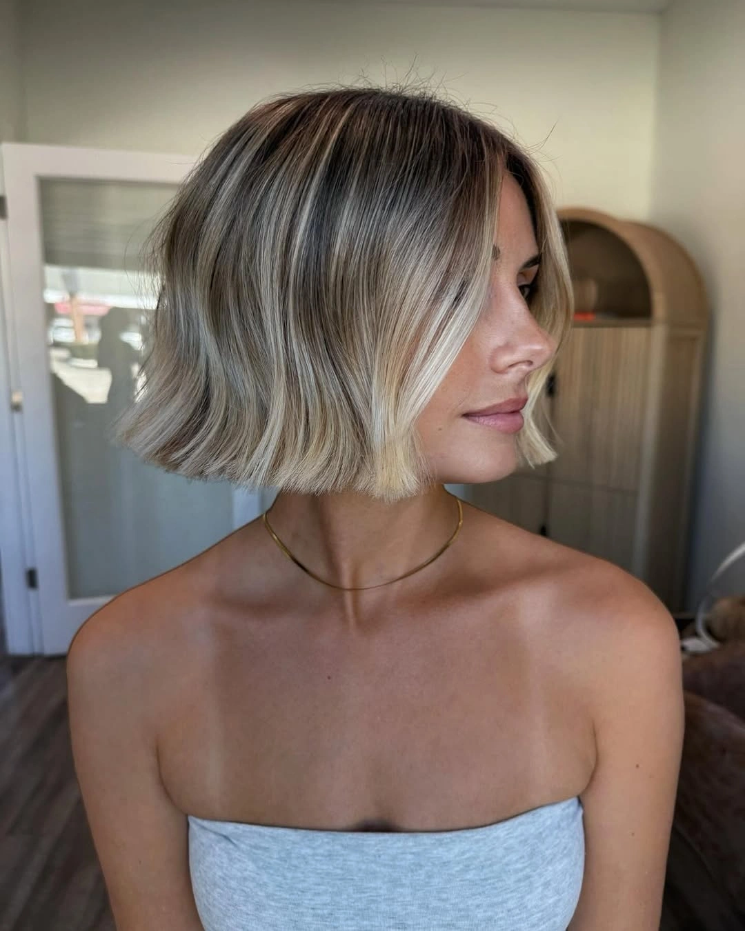 stylish short bobbed hairstyle Soft Blonde Bob With Airy Ends That Feel Effortlessly Modern
