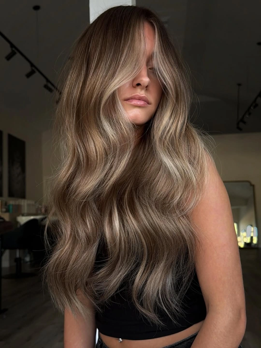 trendy dimensional brunette hair color Cool Mushroom Brunette With Seamless Dimension