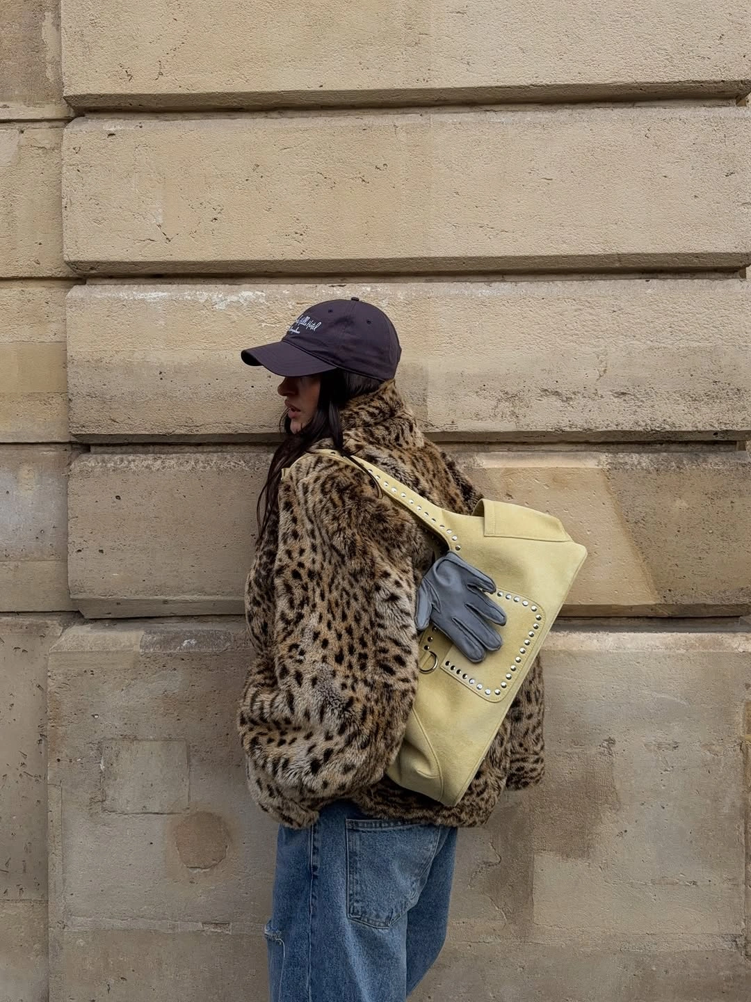 trendy faux fur jacket Street Style Animal Print Done Right