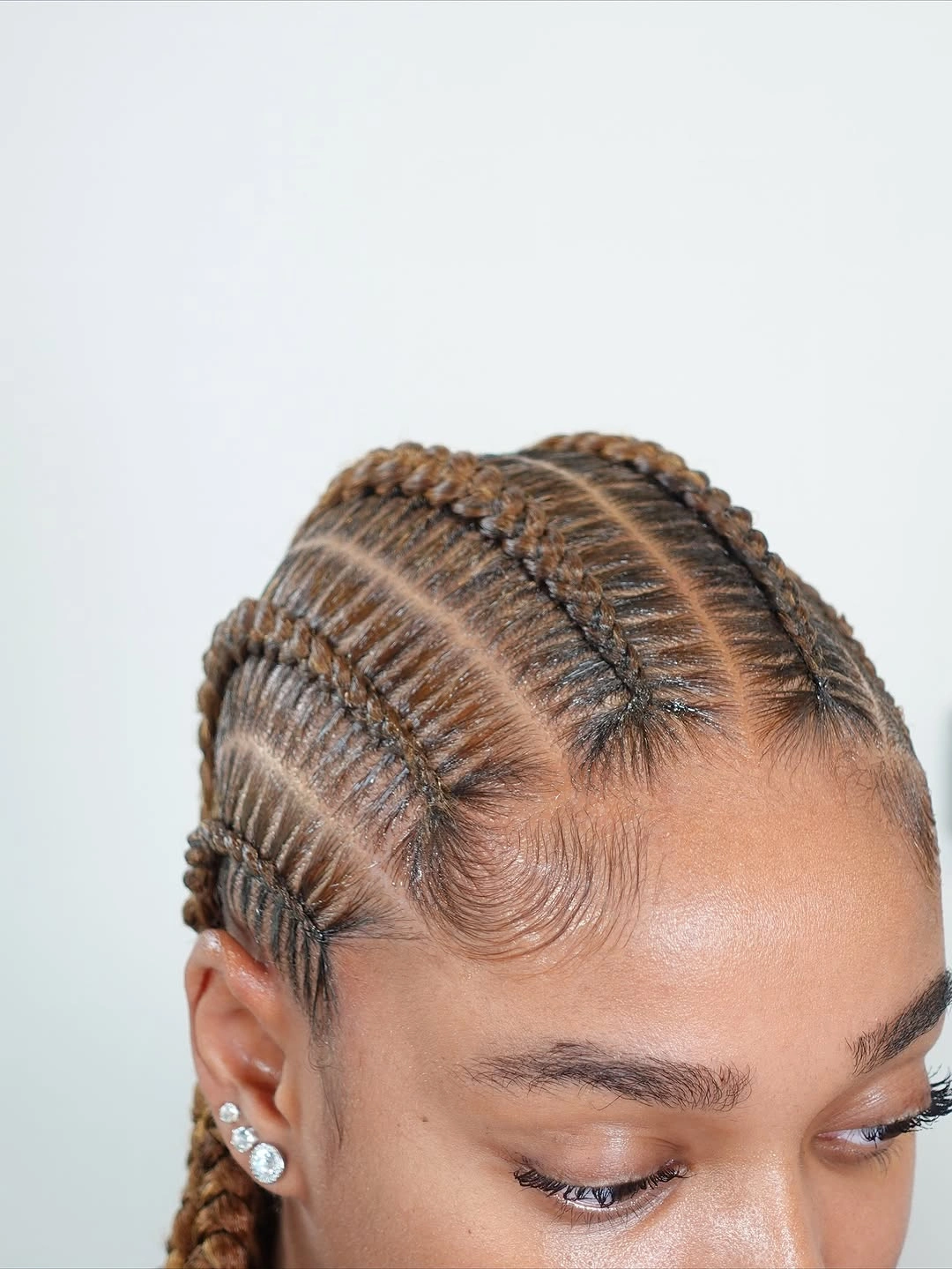 trendy feed in braid hairstyles Minimalist Feed-In Cornrows That Never Go Out of Style
