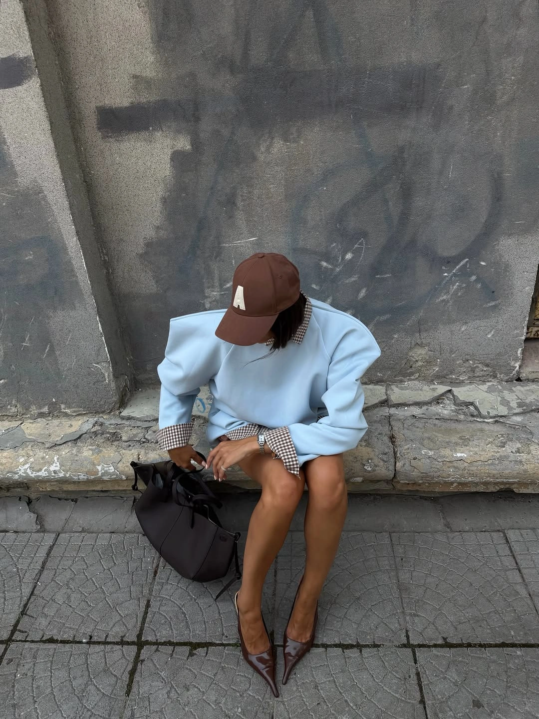 trendy september fashion trends 2026 Soft Blue Structure Refreshes Transitional Dressing