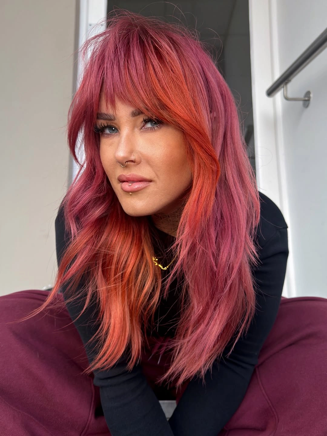 beautiful september hair colour trends 2026 Rose Copper With A Face Framing Flame