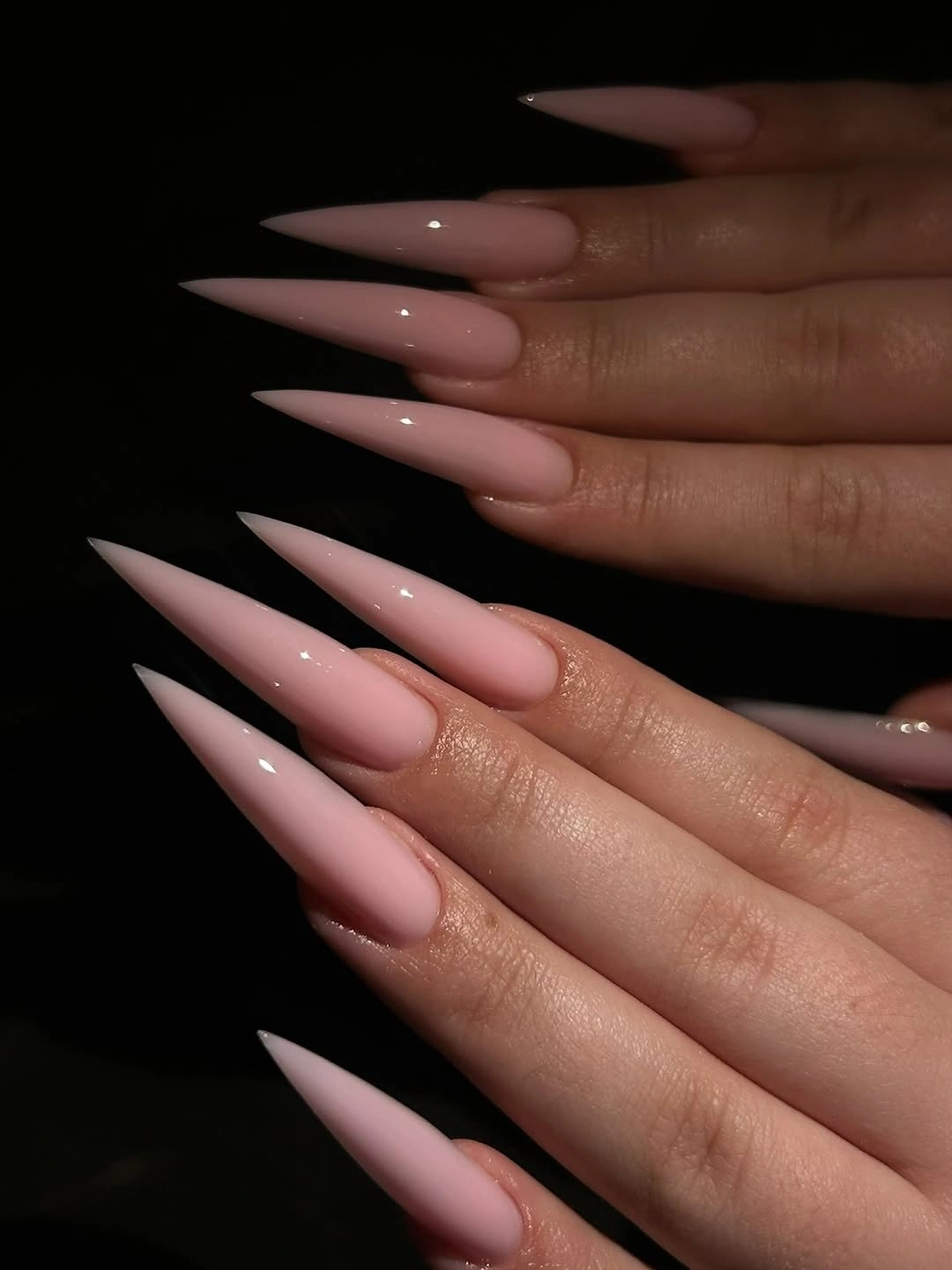 chic fall nail designs for office 2026 Blush Pink Stiletto Nails with Timeless Simplicity