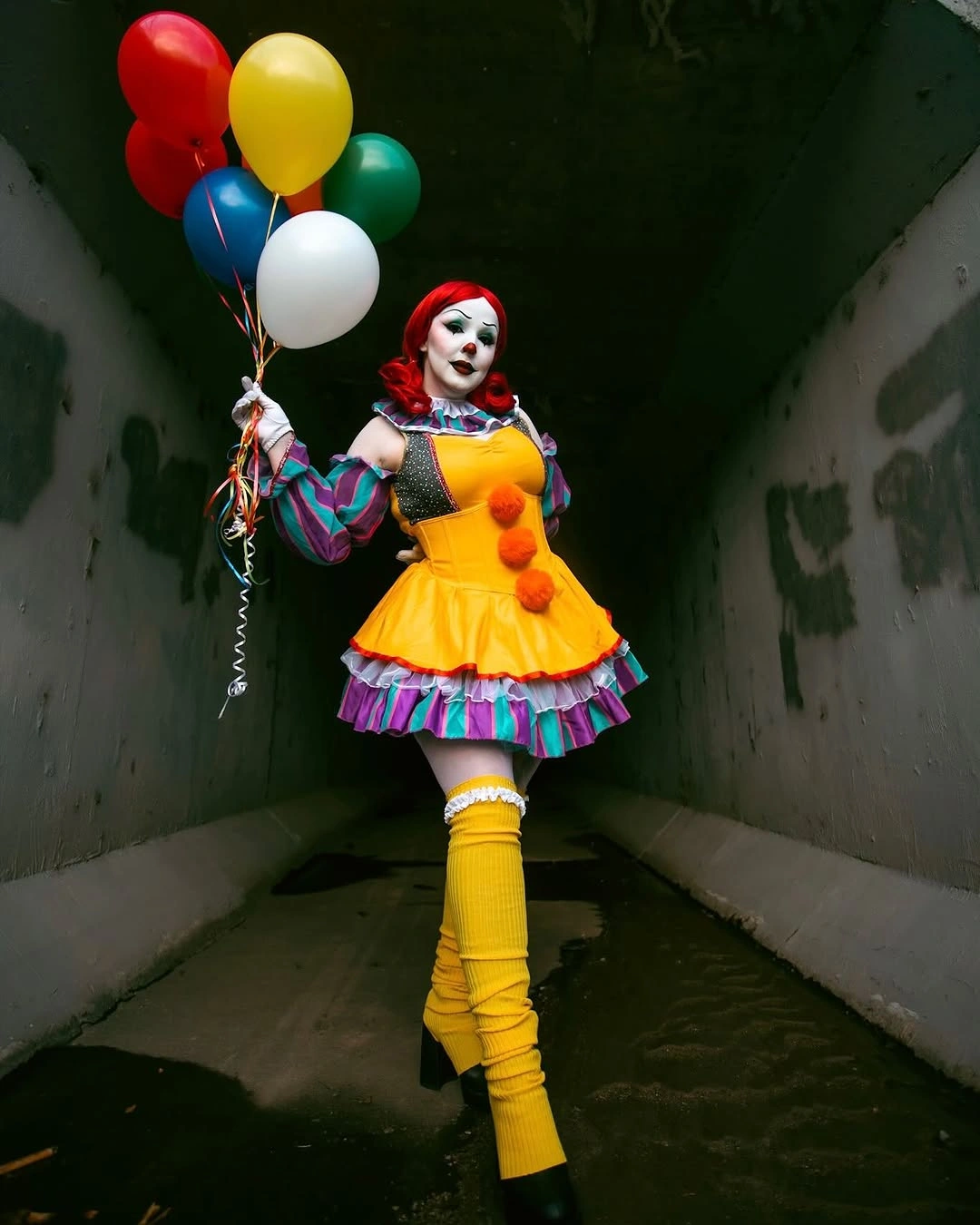 creative halloween costume ideas 2026 Colorful Circus Showgirl