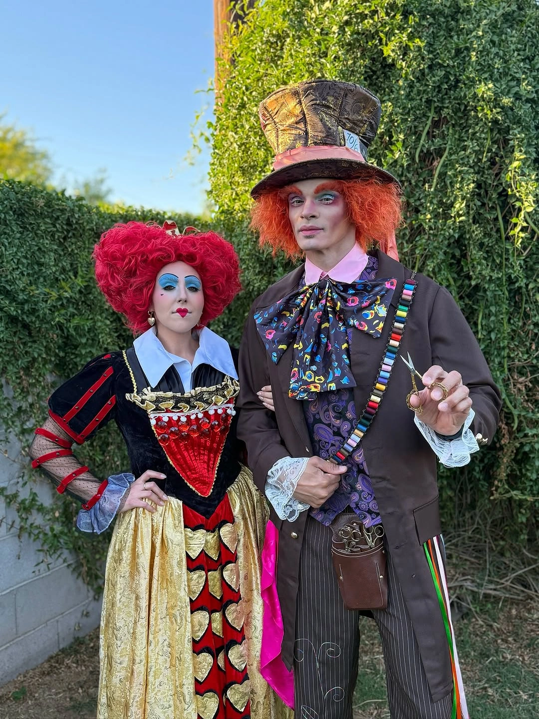 creative halloween costume ideas 2026 Mad Hatter and Queen of Hearts Duo