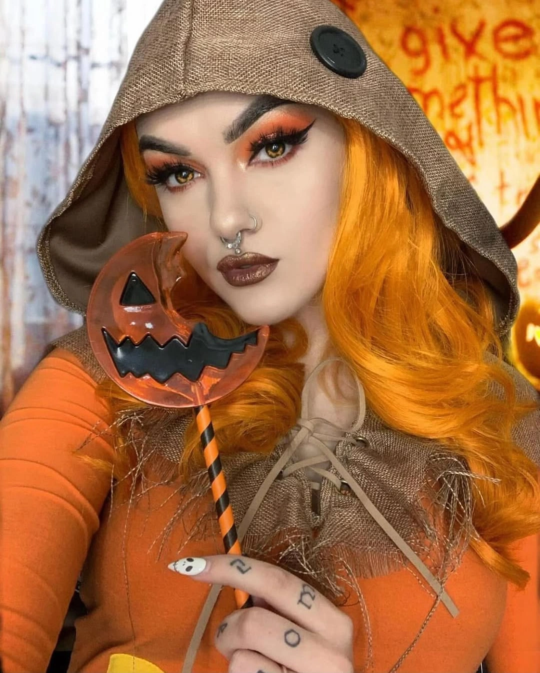creative halloween costume ideas 2026 Pumpkin Girl Costume