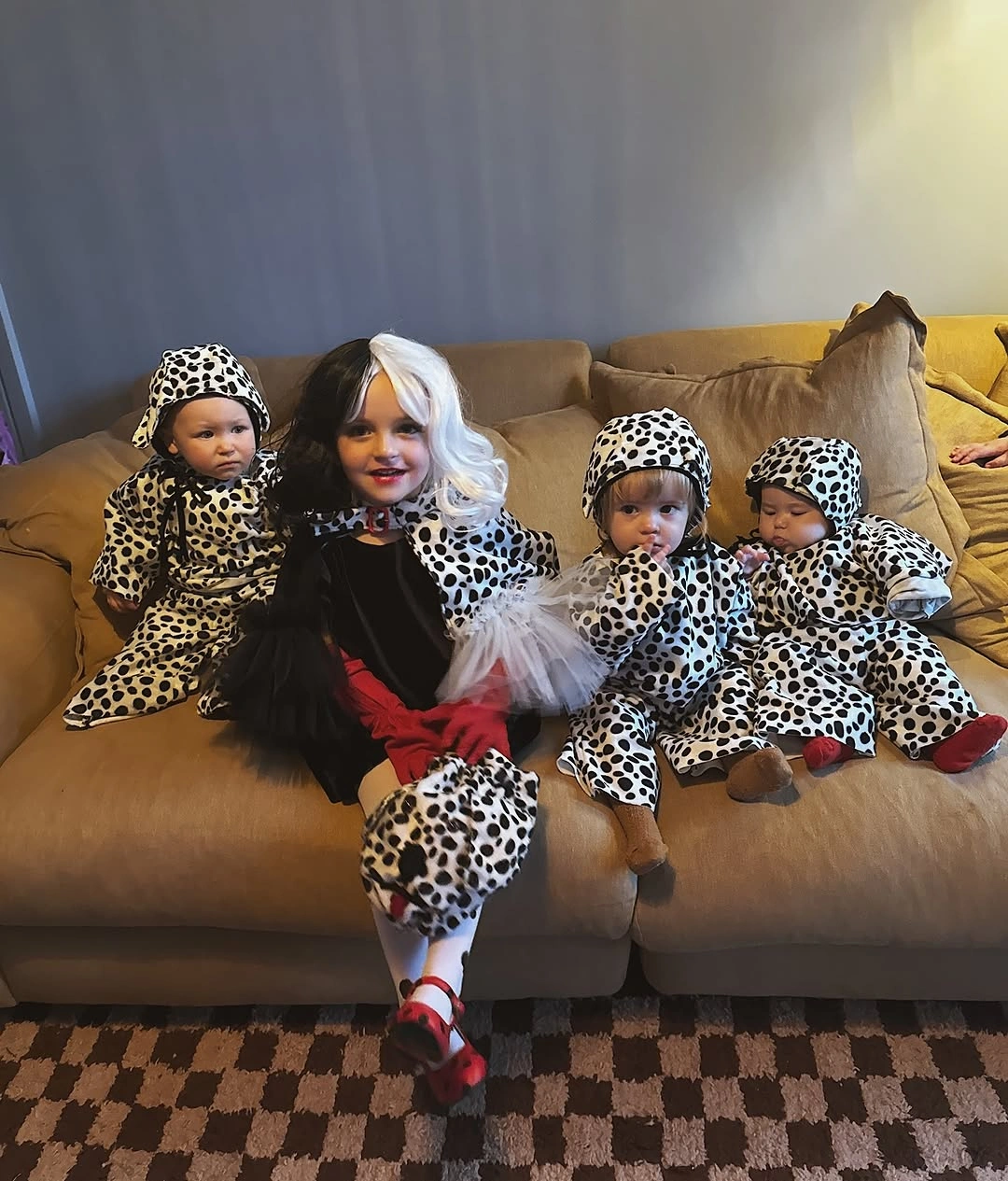 cute halloween costume for kids 2026 Dalmatian Group Costume