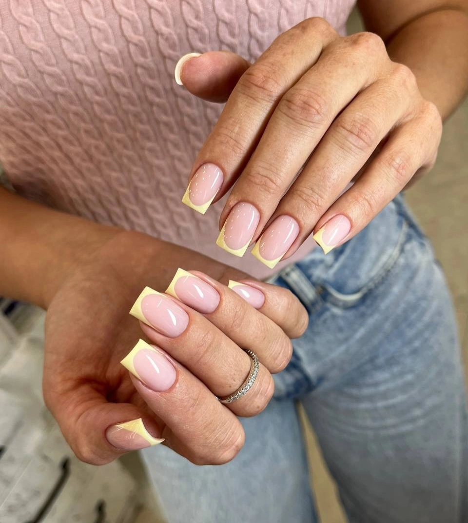 elegant fall mid length nails 2026 Delicate Vanilla French That Never Goes Out of Style