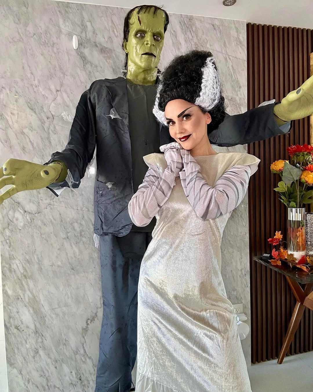spooky halloween outfits 2026 - Classic Monster Couple With Vintage Drama