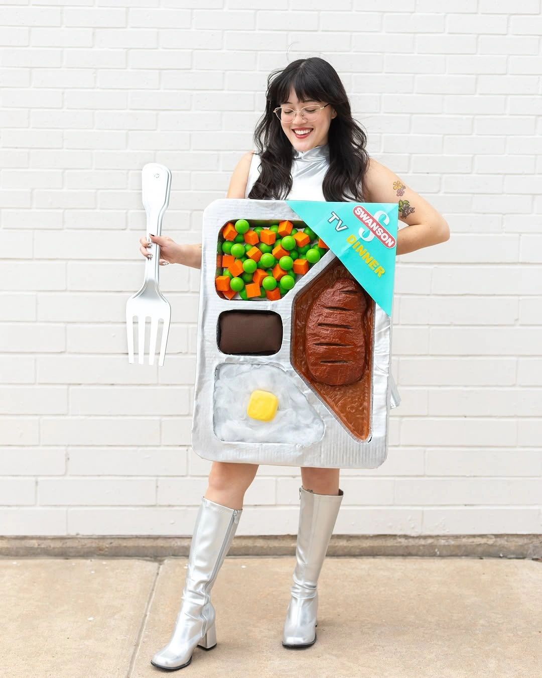 spooky halloween outfits 2026 - Creative TV Dinner Costume