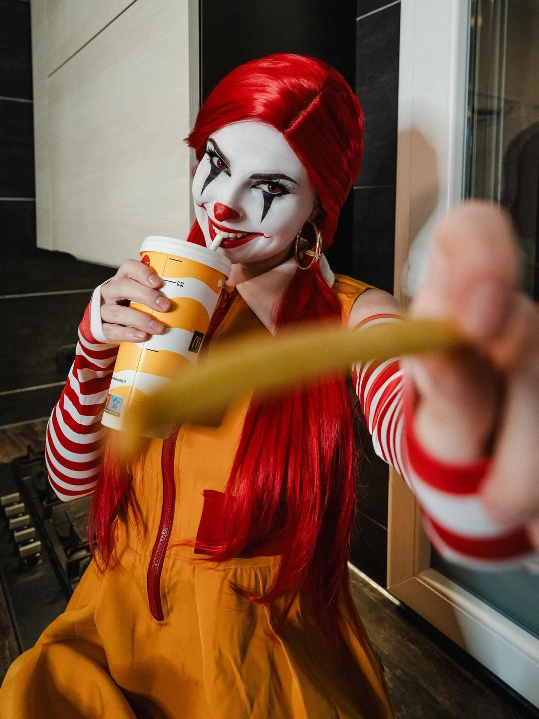 spooky halloween outfits 2026 - Playful Circus Clown With a Spooky Twist