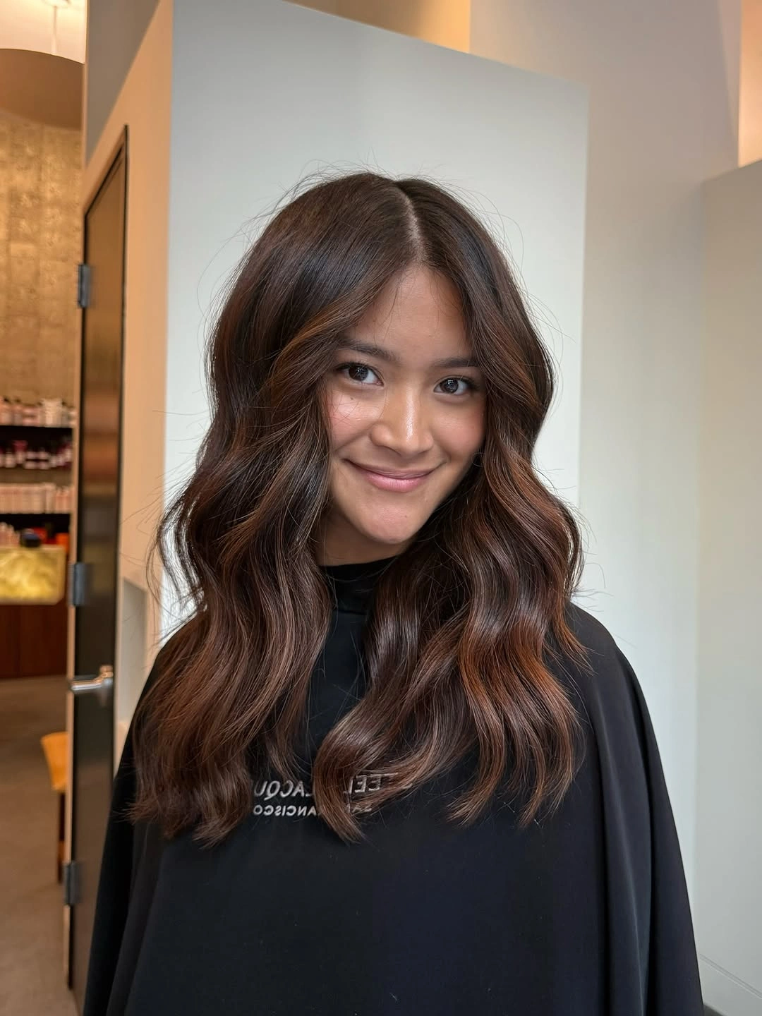 stunning fall brown hair colour ideas 2026 Espresso Brown with Gentle Cinnamon Ribbon Highlights