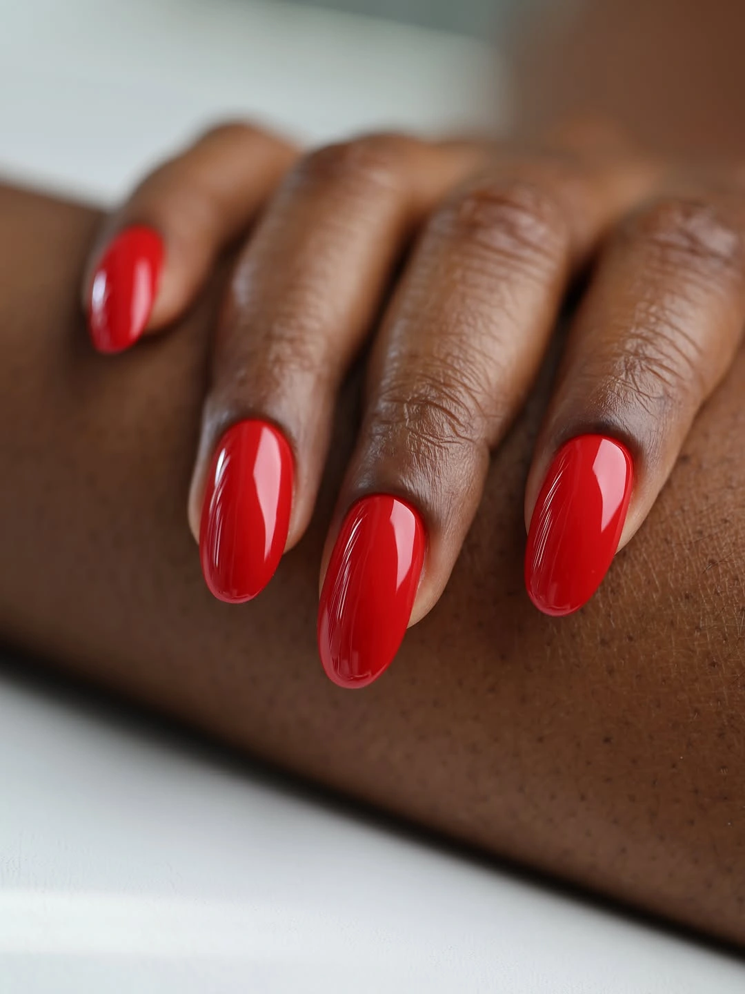 stunning fall nails for dark skin 2026 Classic Cherry Red Nails That Brighten Every Skin Tone